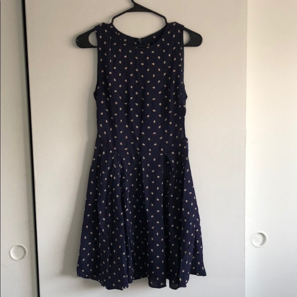 Reformation mini skater dress with side cut outs